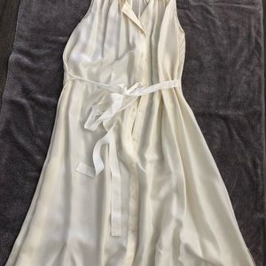 Prada White Silk Dress